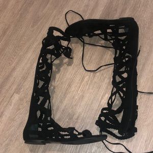 Steve Madden Suede Lace Up Sandals